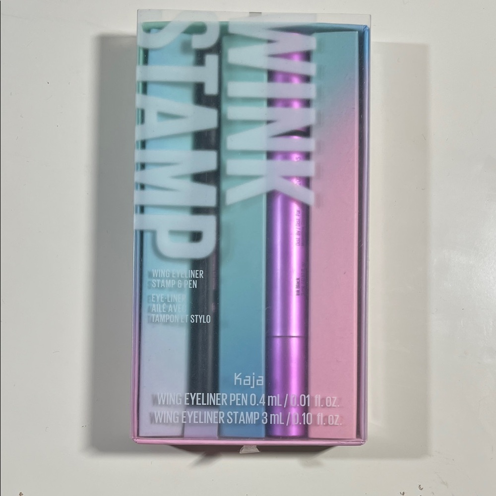 Kaja Wing Eyeliner Pen and Stamp Set - Black and Purple